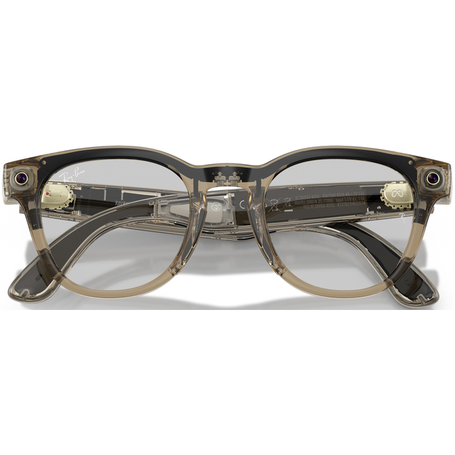 Умные очки Ray-Ban Meta Scriber Optics RW7002 (Gen 2) (Цвет: Transparent Shiny Stone Beige / Clear)