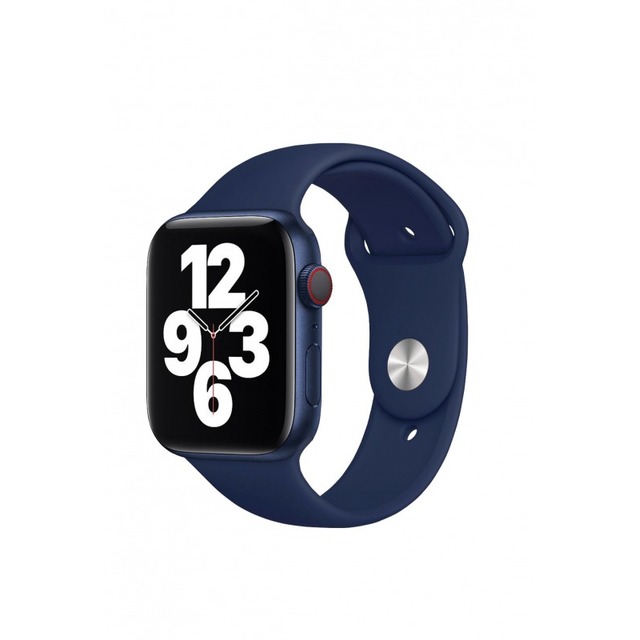 Ремешок силиконовый VLP Silicone Band Soft Touch для Apple Watch 42/44 mm (Цвет: Dark Blue)