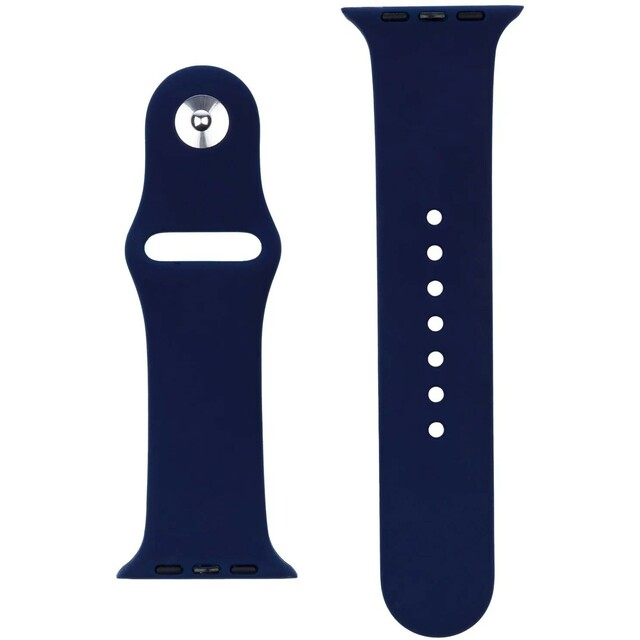 Ремешок силиконовый VLP Silicone Band Soft Touch для Apple Watch 42/44 mm (Цвет: Dark Blue)