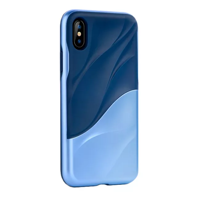 Чехол-накладка Devia Wave Series Case для смартфона iPhone X/XS (Цвет: Blue)