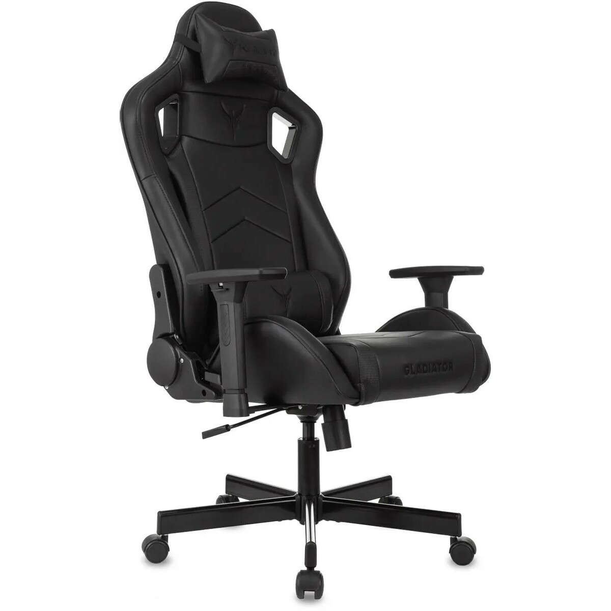 Кресло игровое Knight Gladiator, черный 