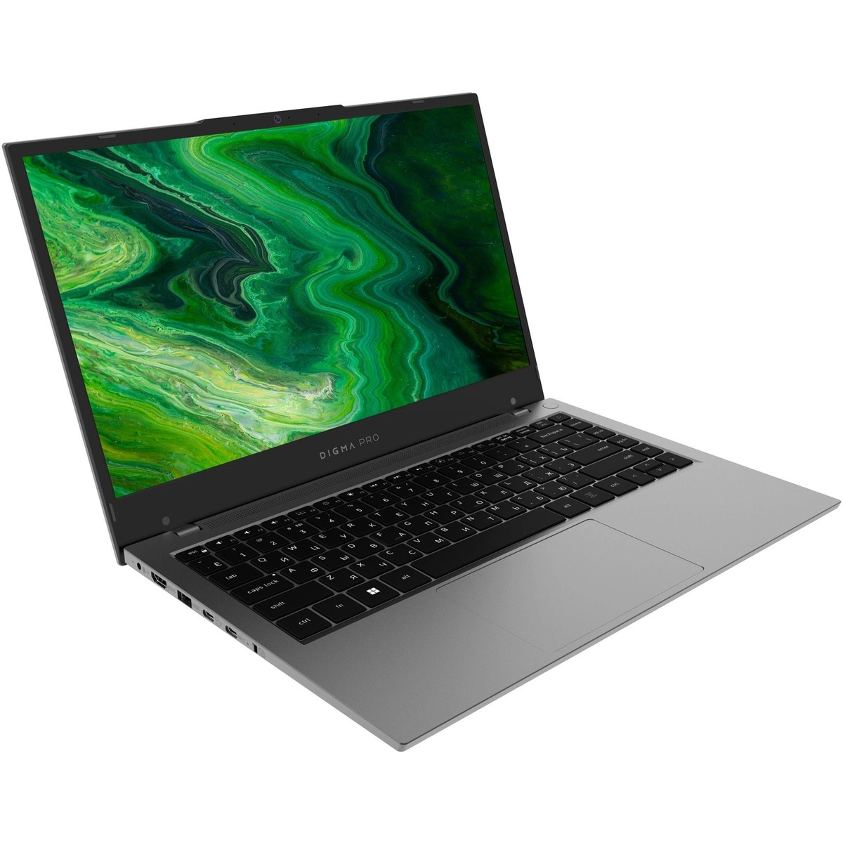 Ноутбук Digma Pro Fortis Core i3 1005G1 8Gb SSD512Gb Intel UHD Graphics 14.1 IPS FHD (1920x1080) Windows 11 Professional grey WiFi BT Cam 4250mAh (DN14P3-8DXW01)