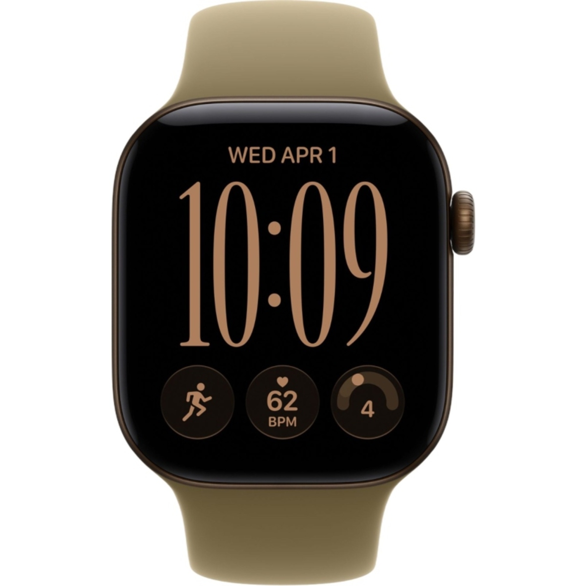 Умные часы Apple Watch Series 12 42mm Aluminium Case with Sport Band S / M (Цвет: Dark Bronze / Olive)