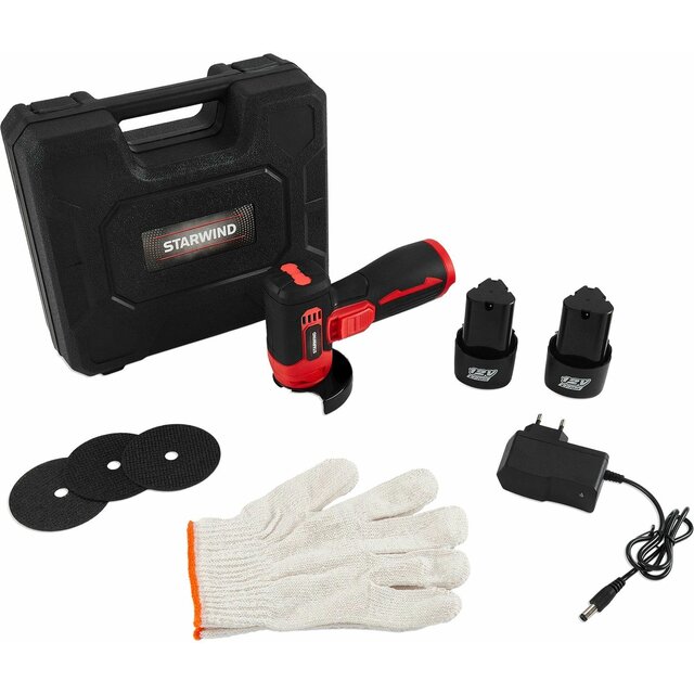 Углошлифовальная машина Starwind SCM76-2x2S1 (Цвет: Red / Black) Углошлифовальная машина Starwind SCM76-2x2S1 (Цвет: Red / Black)