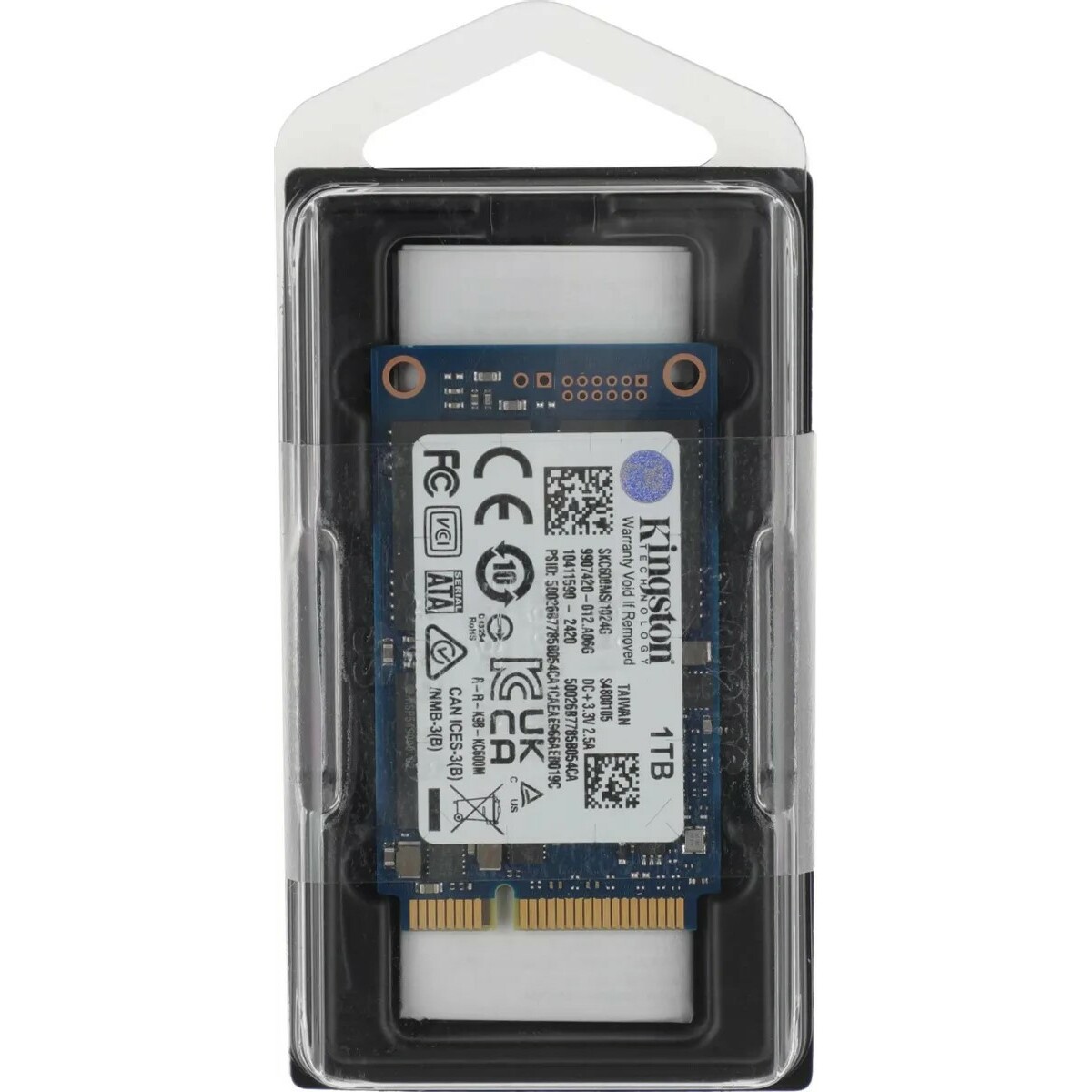 Накопитель SSD Kingston mSATA 1Tb SKC600MS / 1024G