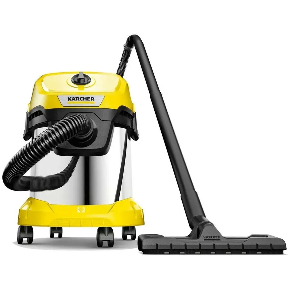 Строительный пылесос Karcher WD 3 S V-15 / 4 / 20 (Цвет: Yellow)