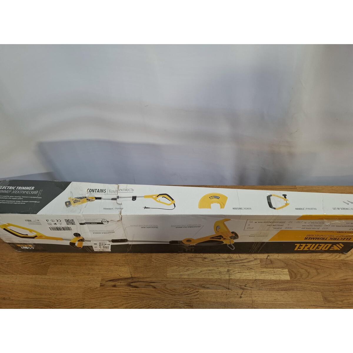 Триммер электрический Denzel TE-650 (Цвет: Yellow)