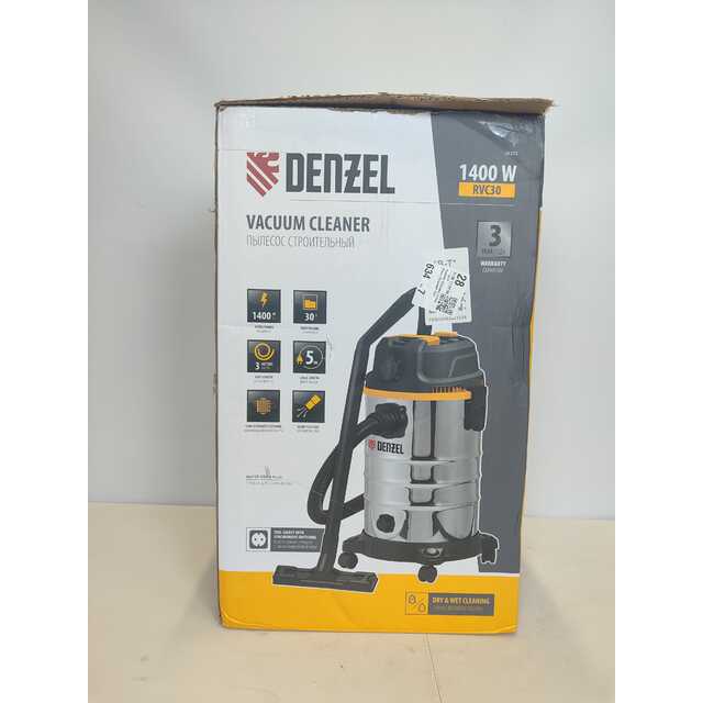 Строительный пылесос Denzel RVC30 (Цвет: Silver)