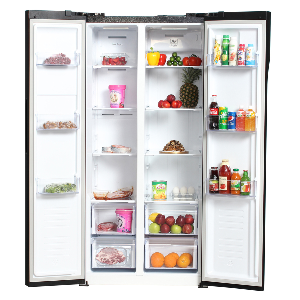 Холодильник Hyundai CS4505F, черный