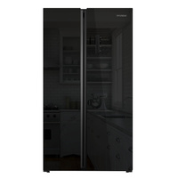 Холодильник Hyundai CS6503FV черное стекло (двухкамерный)