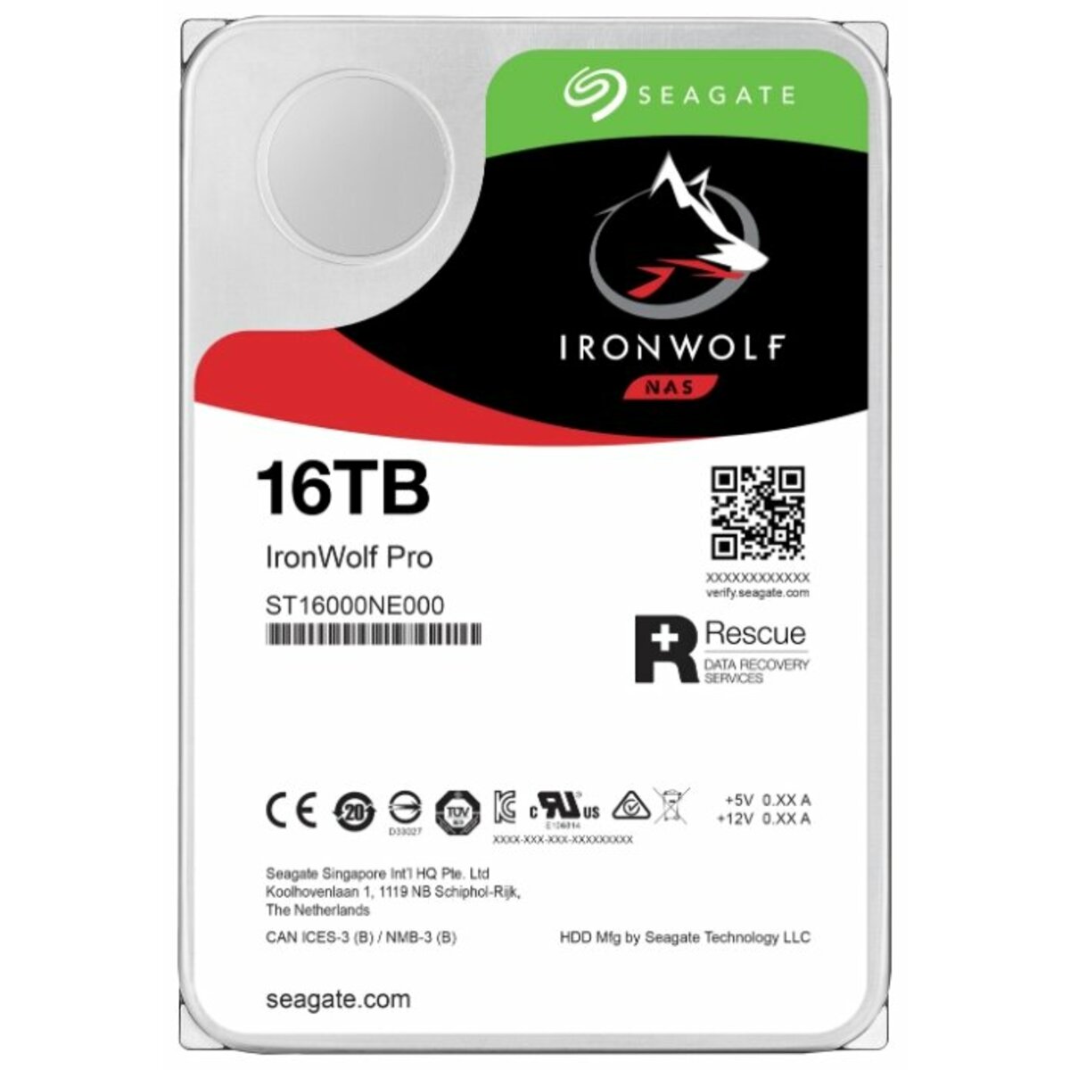 Жесткий диск Seagate SATA-III 16Tb ST16000NE000 Ironwolf Pro (7200rpm) 256Mb 3.5