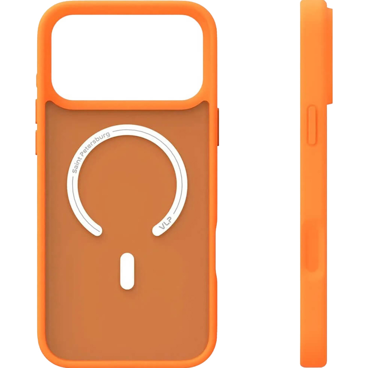 Чехол-накладка VLP Lite Bloom Case with MagSafe для смартфона Apple iPhone 17 Pro Max, оранжевый