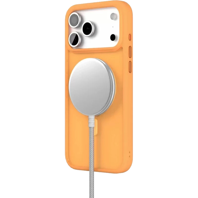 Чехол-накладка VLP Lite Bloom Case with MagSafe для смартфона Apple iPhone 17 Pro Max, оранжевый