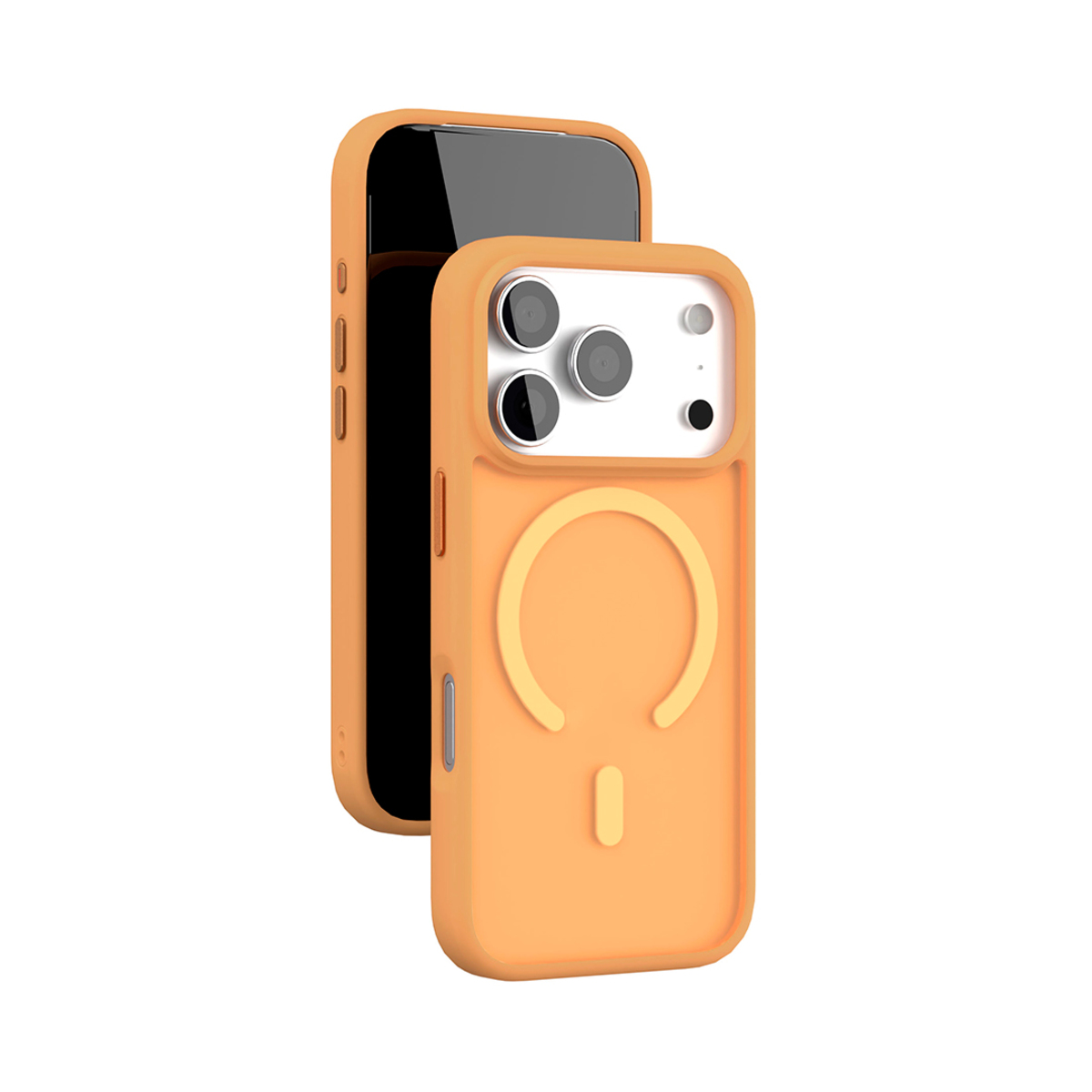 Чехол-накладка VLP Lite Bloom Case with MagSafe для смартфона Apple iPhone 17 Pro Max, оранжевый