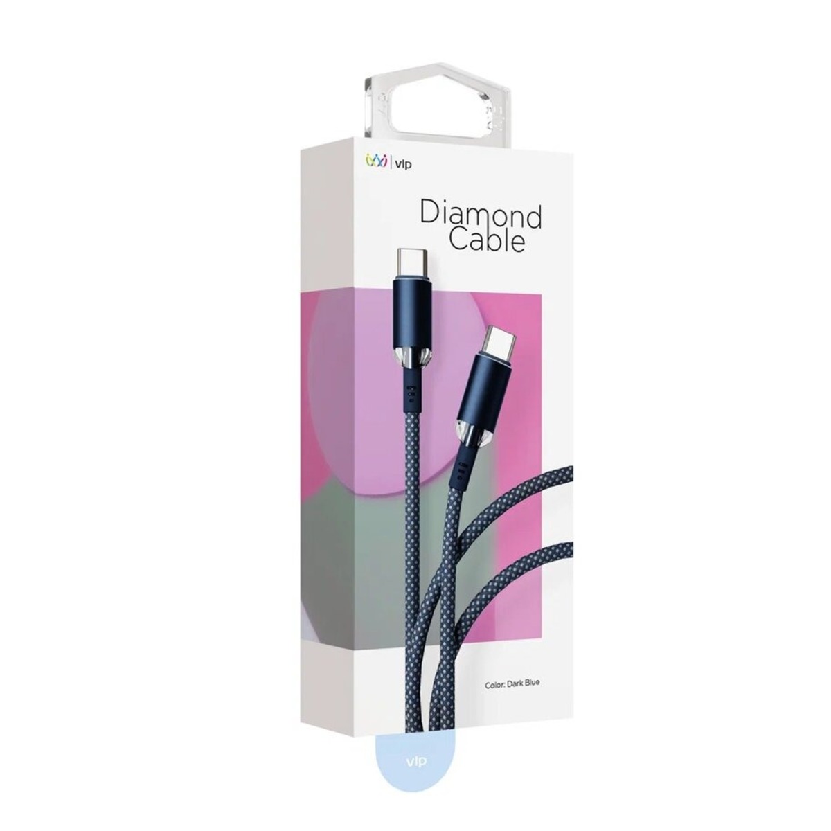 Кабель VLP Diamond Cable USB-C to USB-C Cable 1.2m (Цвет: Dark Blue)