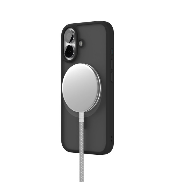 Чехол-накладка VLP Lite Bloom Case with MagSafe для смартфона Apple iPhone 17, черный