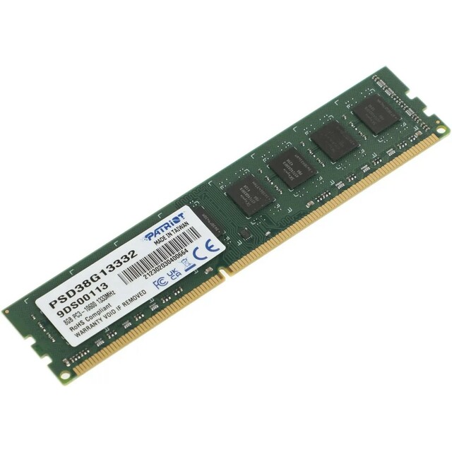 Память DDR3 8Gb 1333MHz Patriot PSD38G13332