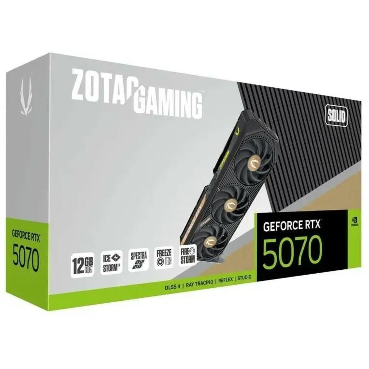 Видеокарта Zotac GeForce RTX 5070 SOLID 12Gb (ZT-B50700D-10P)