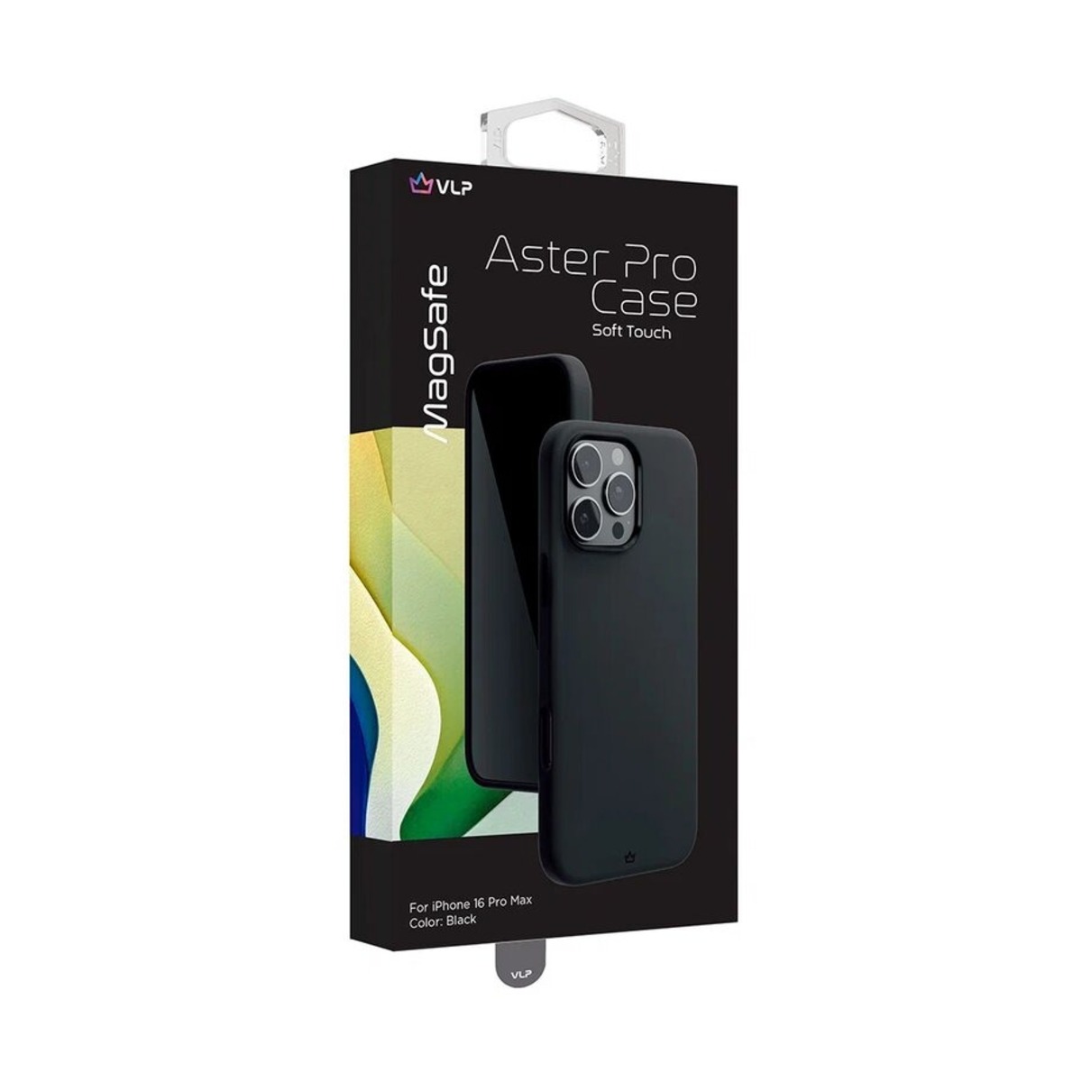 Чехол-накладка VLP Aster Pro Case with MagSafe для смартфона Apple iPhone 16 Pro Max (Цвет: Black)