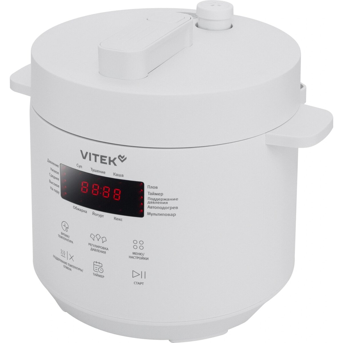 Мультиварка-скороварка Vitek VT-MC0301, белый