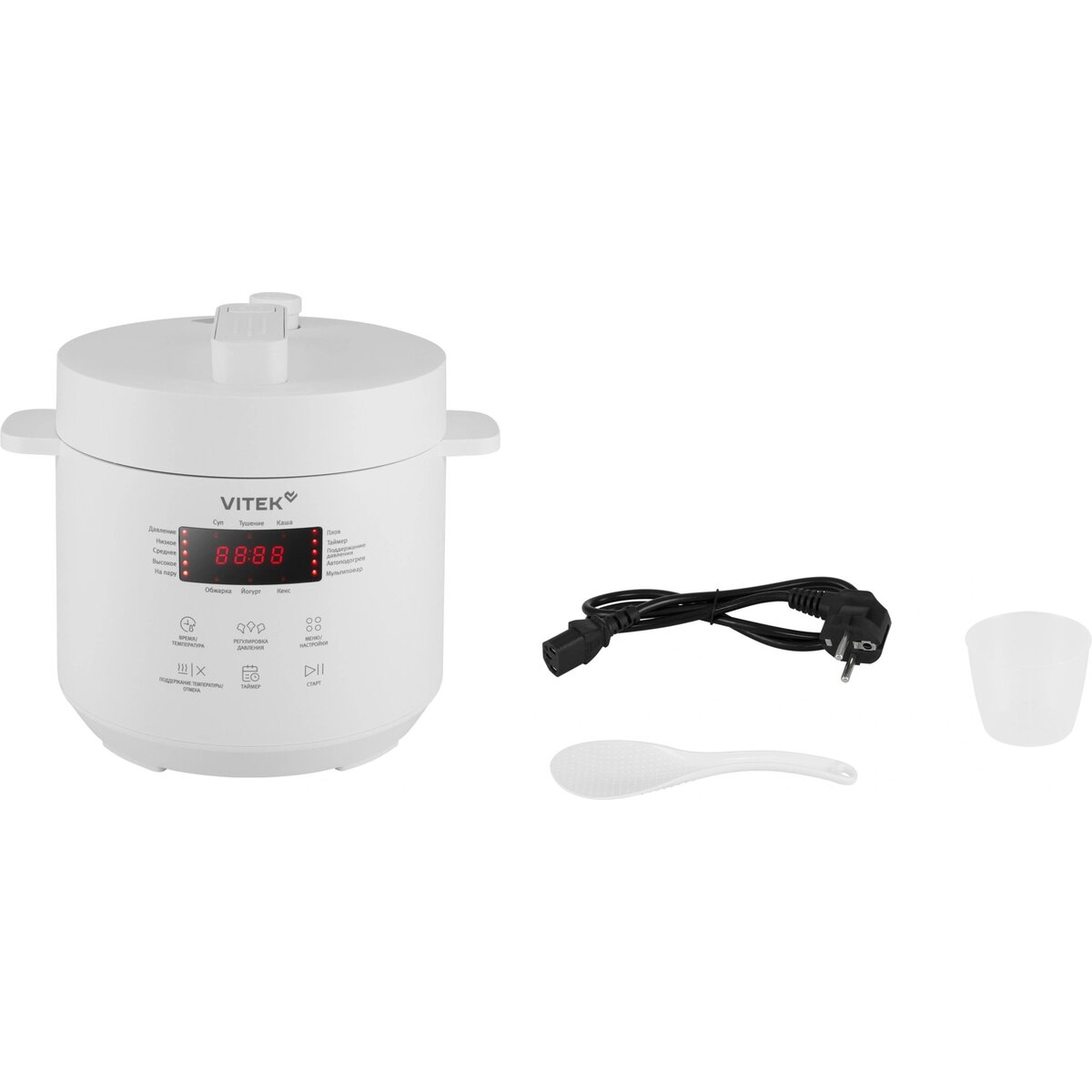 Мультиварка-скороварка Vitek VT-MC0301, белый