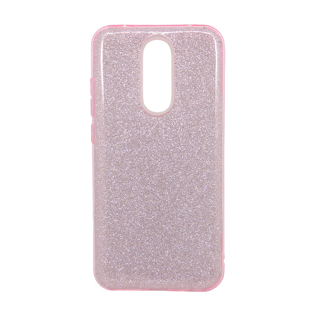 Чехол-накладка с блестками для смартфона Xiaomi Redmi 8 (Цвет: Pink)
