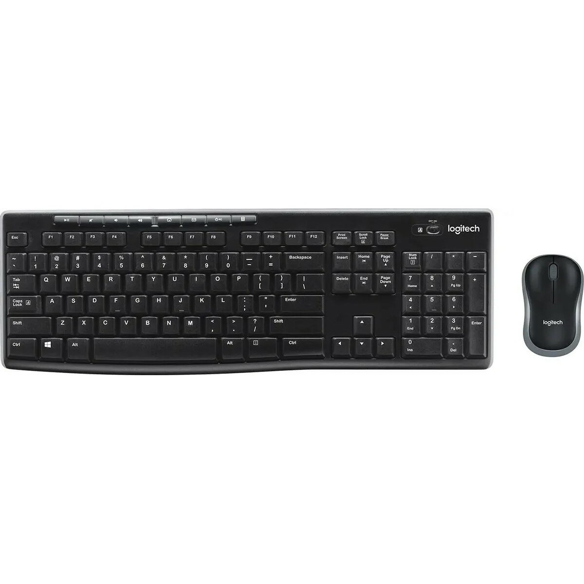 Клавиатура + мышь Logitech MK270, черный