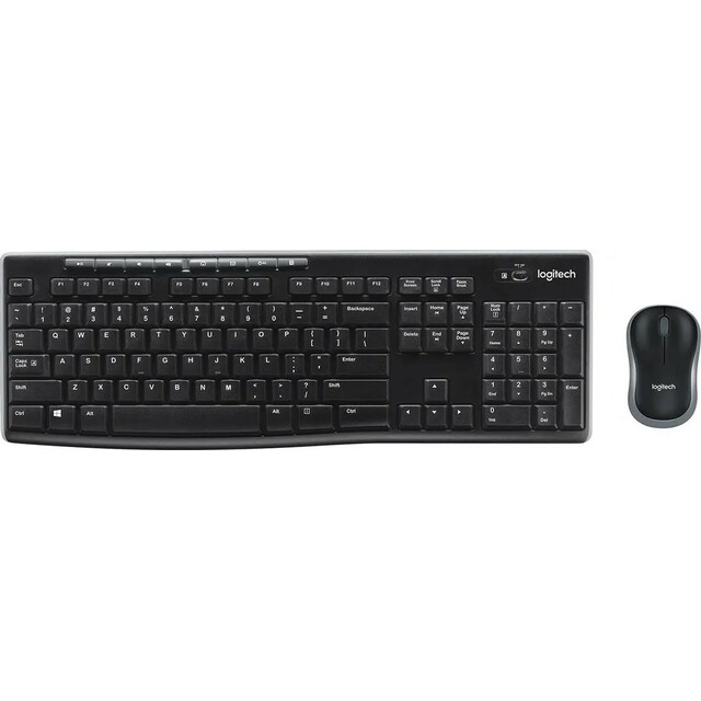 Клавиатура + мышь Logitech MK270, черный