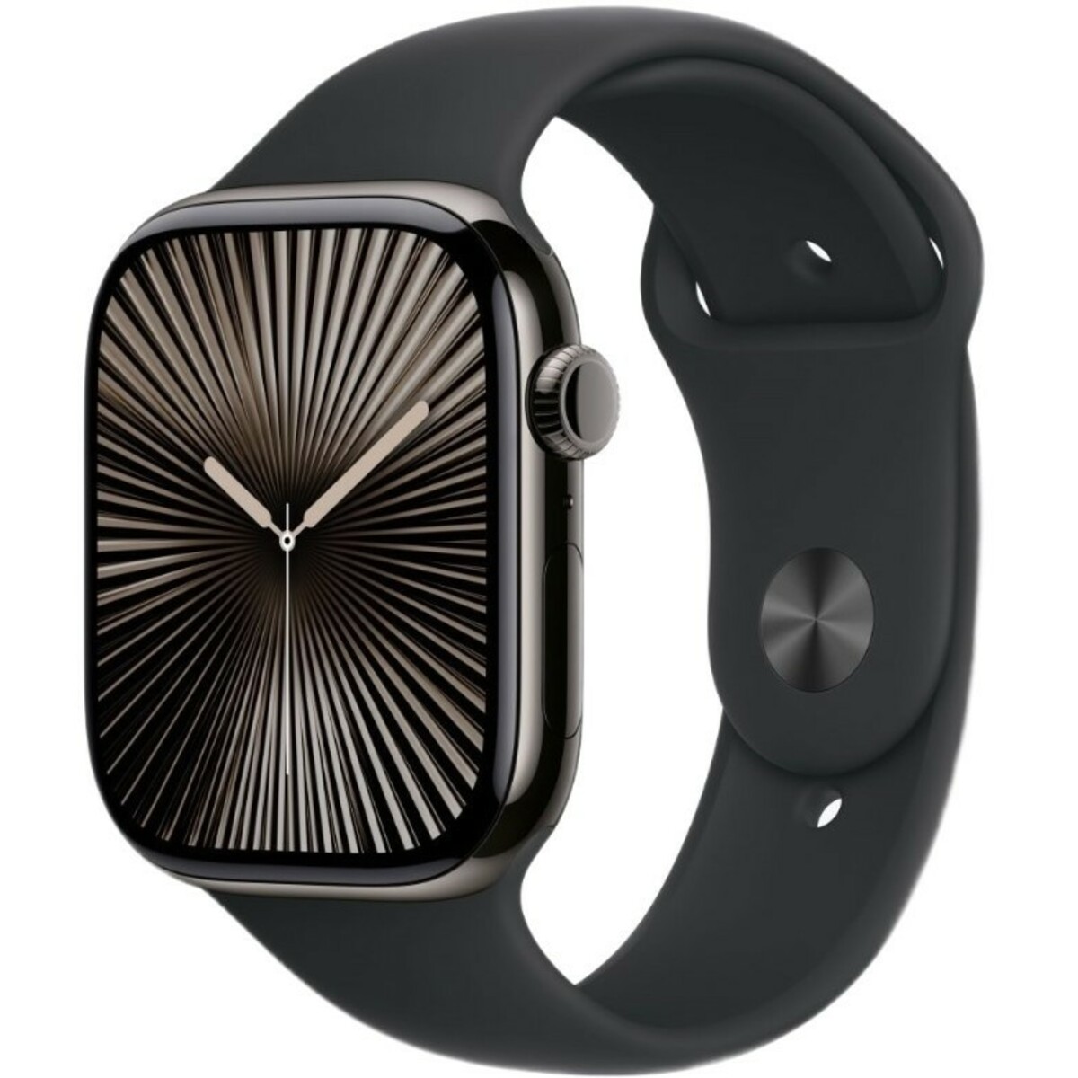Умные часы Apple Watch Series 10 42mm Titanium Case with Sport Band M / L (Цвет: Slate / Black)