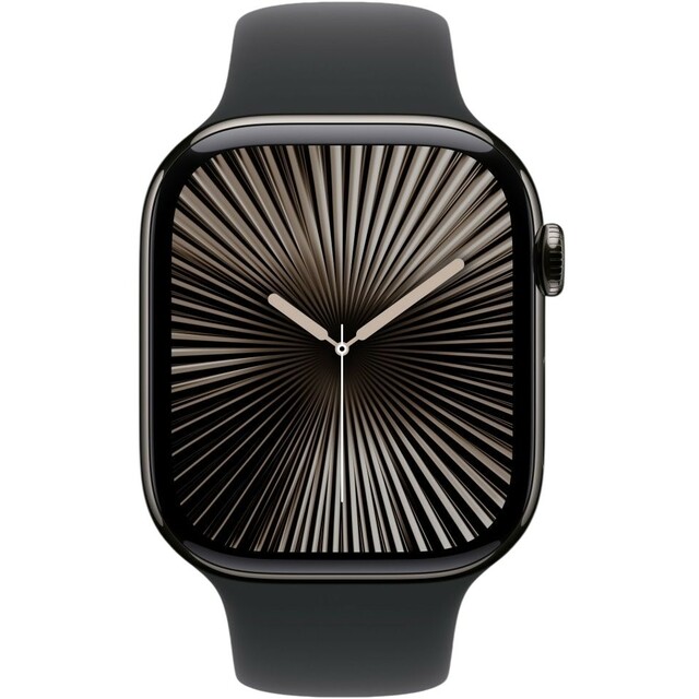 Умные часы Apple Watch Series 10 42mm Titanium Case with Sport Band M/L (Цвет: Slate/Black)
