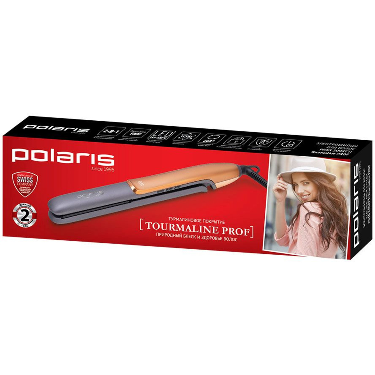 Выпрямитель Polaris PHSS 2098TTi Tourmaline PROF (Цвет: Rose Gold)