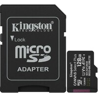 Карта памяти microSDXC Kingston Canvas Select Plus UHS-I U1 128Gb, черный
