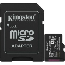Карта памяти microSDXC Kingston Canvas Select Plus UHS-I U1 128Gb, черный