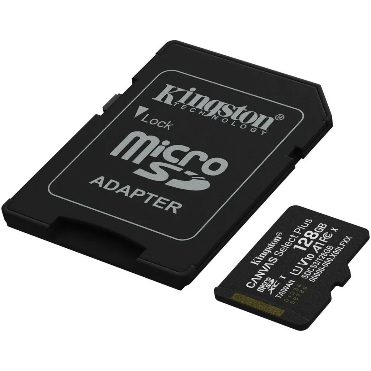 Карта памяти microSDXC Kingston Canvas Select Plus UHS-I U1 128Gb, черный