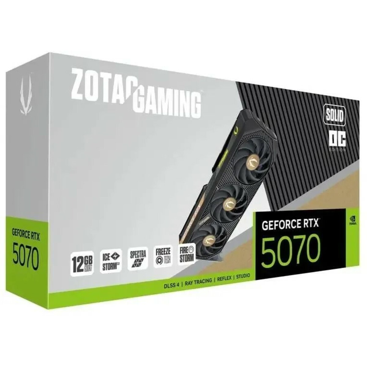 Видеокарта Zotac GeForce RTX 5070 SOLID OC 12Gb (ZT-B50700J-10P)