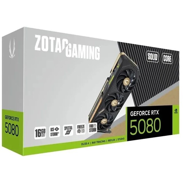 Видеокарта Zotac GeForce RTX 5080 16Gb (ZT-B50800D2-10P)