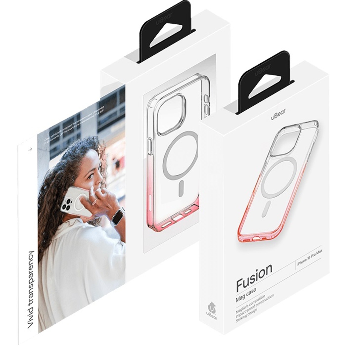 Чехол-накладка uBear Fusion Mag Case для смартфона Apple iPhone 16 Pro Max (Цвет: Neon Pink)