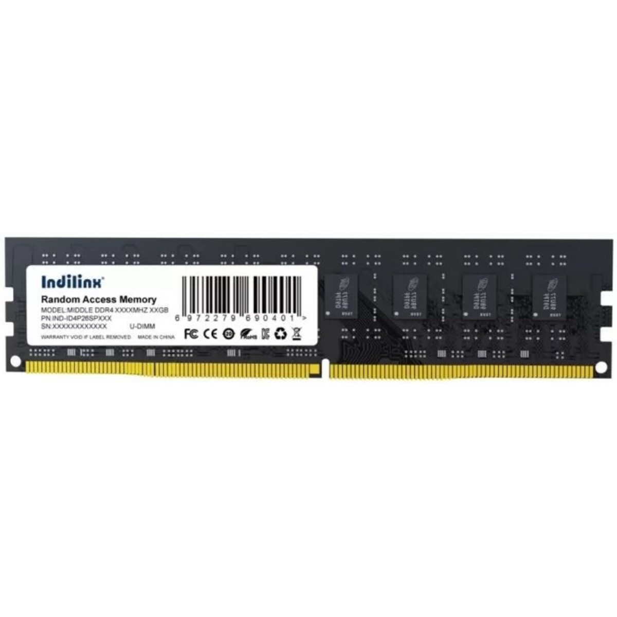 Память DDR4 16Gb 2666Mhz Indilinx IND-ID4P26SP16X 