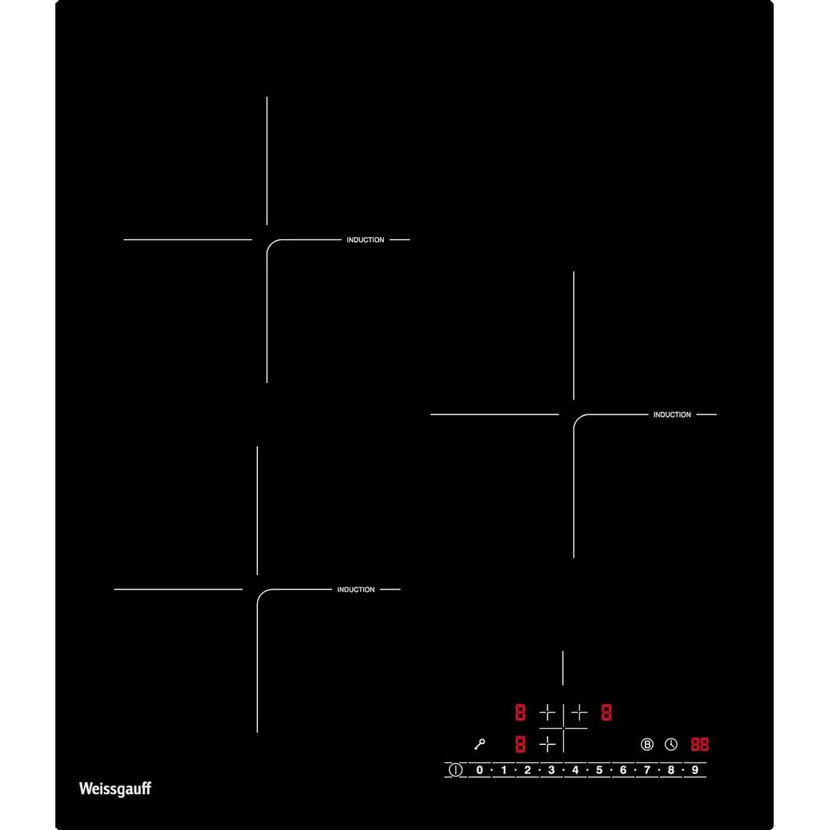 Варочная панель Weissgauff HI 430 BSC, черный