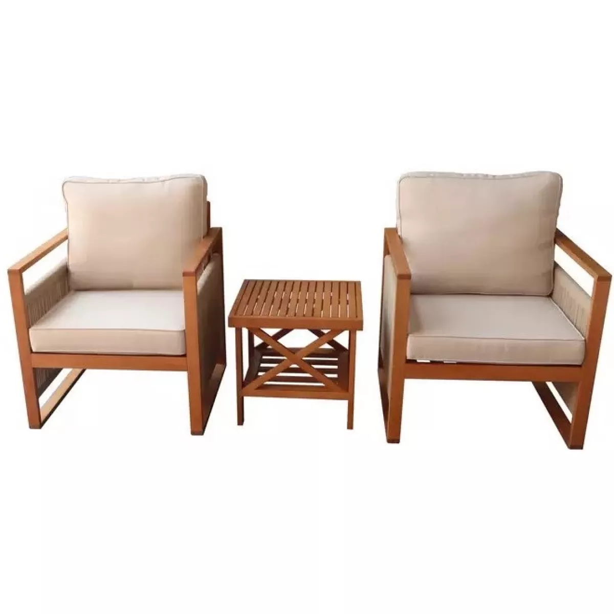 Набор садовой мебели National Tree Company TP2116.0.1 (3 предмета) (Цвет: Brown/White)