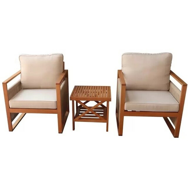 Набор садовой мебели National Tree Company TP2116.0.1 (3 предмета) (Цвет: Brown / White)