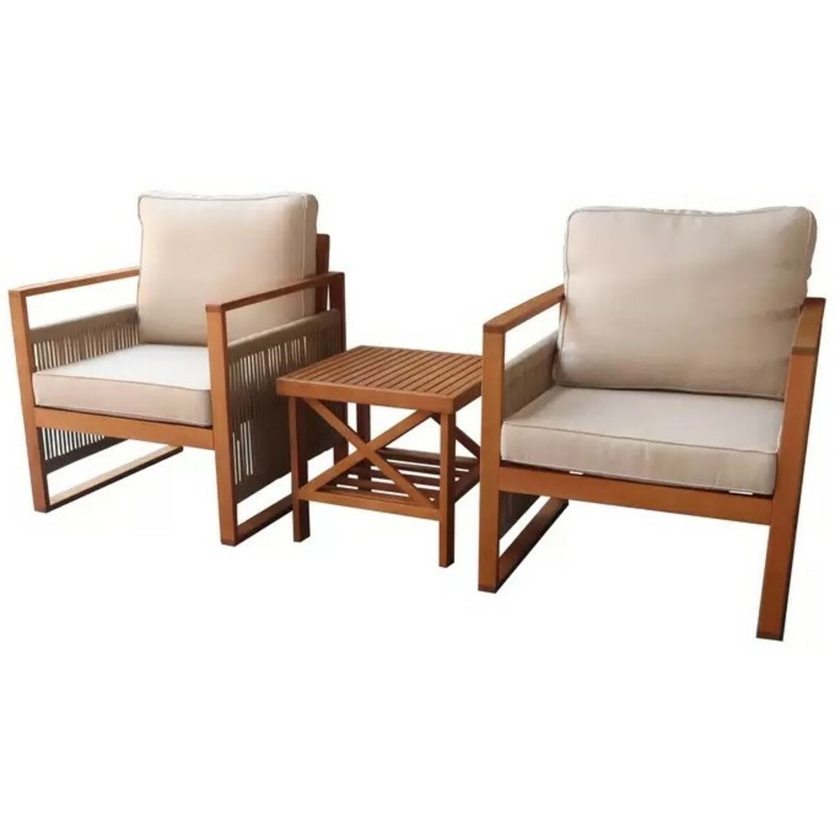 Набор садовой мебели National Tree Company TP2116.0.1 (3 предмета) (Цвет: Brown/White)