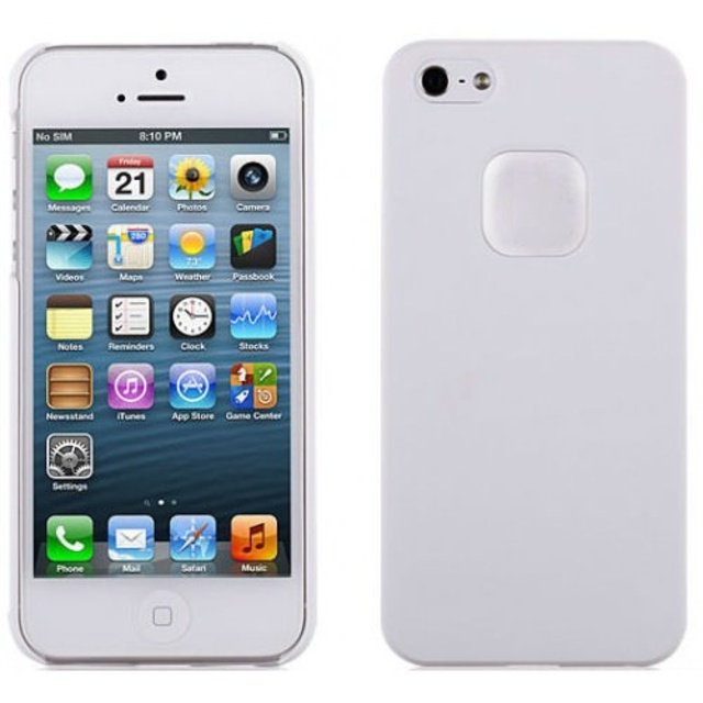 Чехол-накладка с пленкой Momax Soft Touch для смартфона iPhone 5/5s/SE, белый