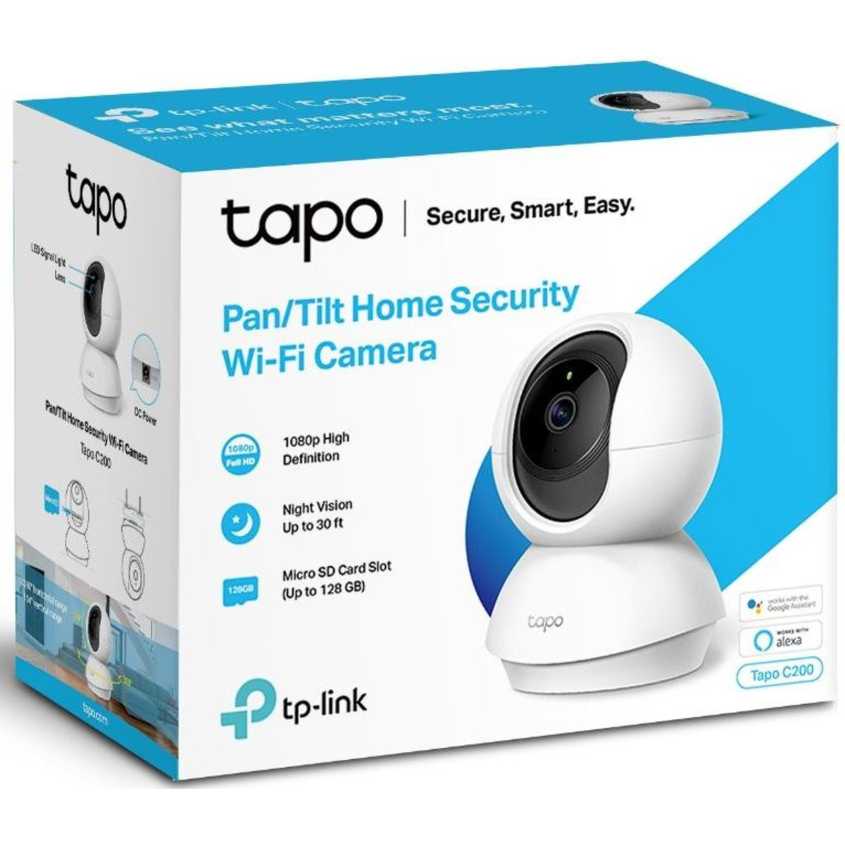Камера видеонаблюдения TP-Link TAPO C200 (4 мм) (Цвет: White)