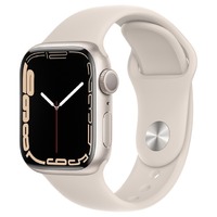 Умные часы Apple Watch Series 7 45mm Aluminum Case with Sport Band MKN63RU/A (Цвет: Starlight)