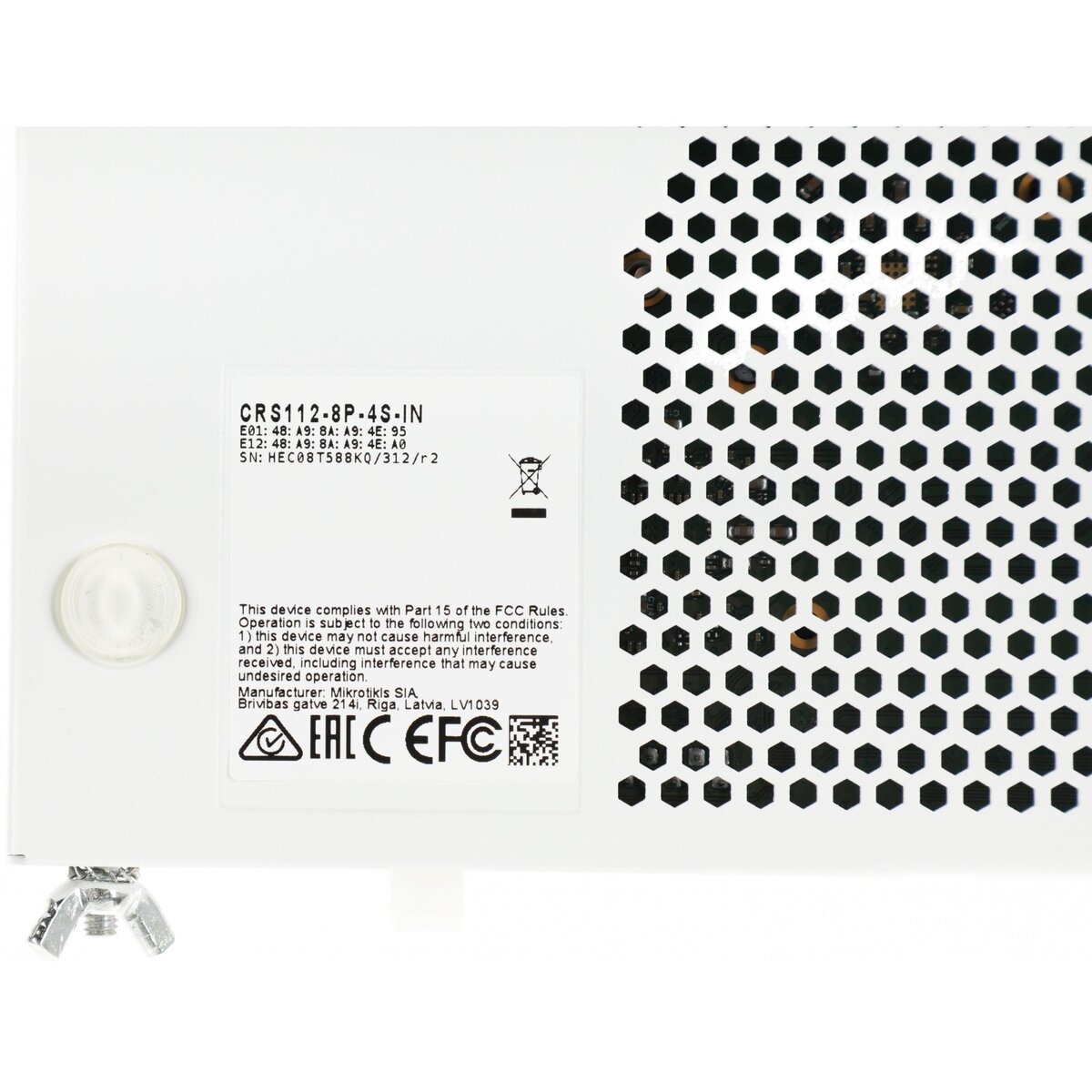 Коммутатор MIKROTIK CRS112-8P-4S-IN