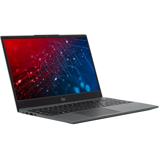 Ноутбук IRU Tactio 15PHR (Ryzen 5 7430U 2.3Ghz/16Gb DDR4/SSD512Gb/AMD Radeon Graphics/15.6 /FreeDOS/black) (2150146)