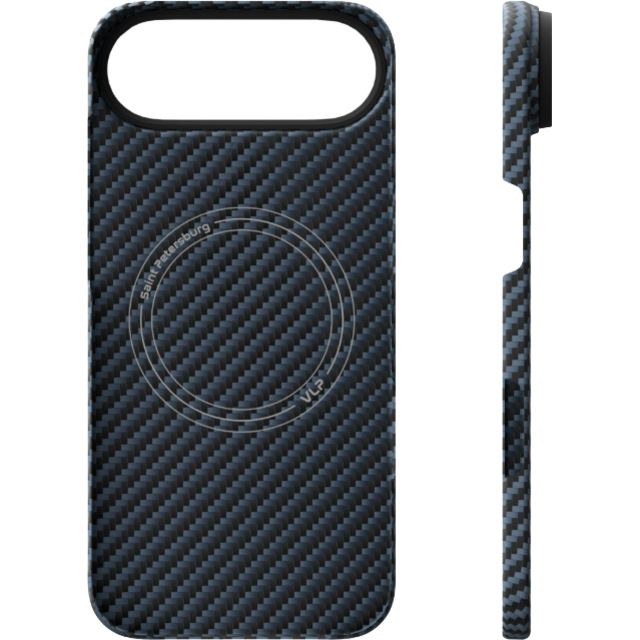 Чехол-накладка VLP Kevlar Case with MagSafe для смартфона Apple iPhone Air, синий