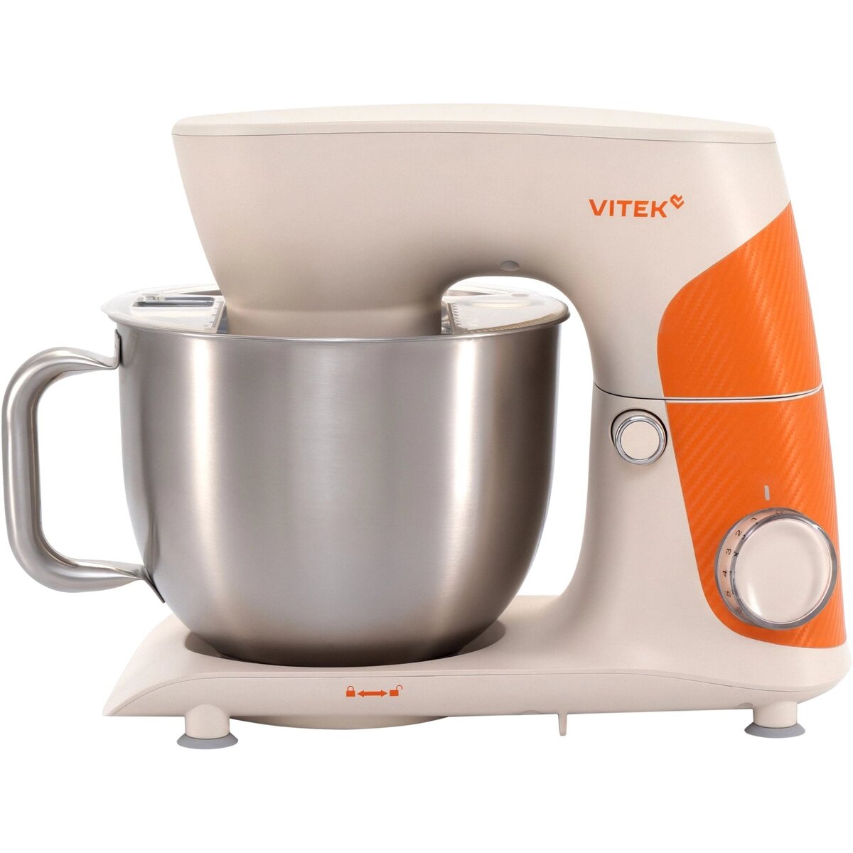 Миксер планетарный Vitek VT-PM0331 (Цвет: Cream/Orange)