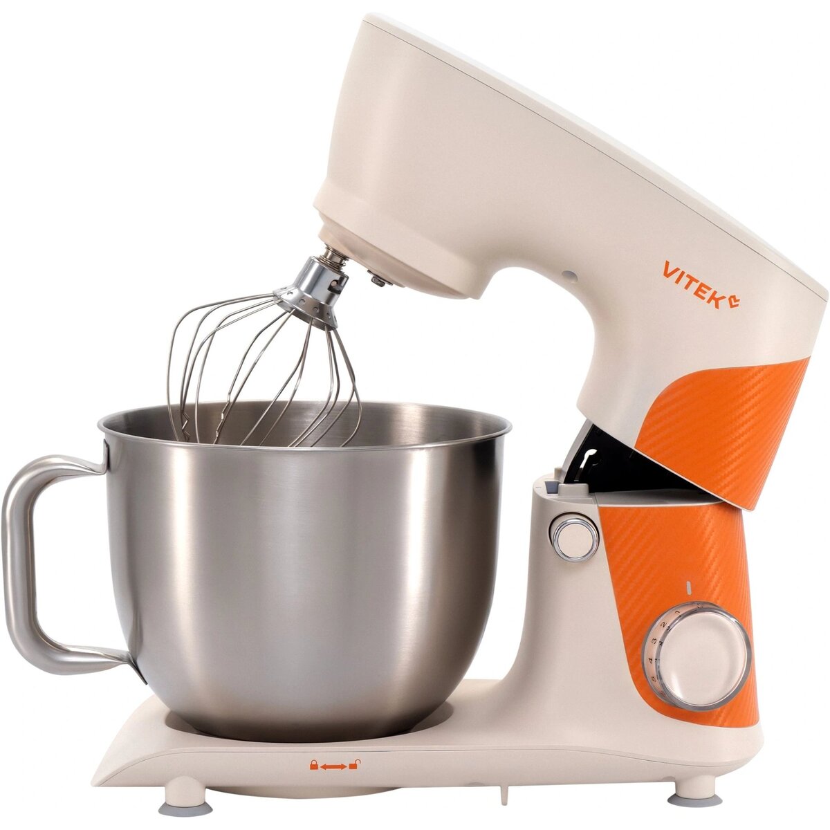 Миксер планетарный Vitek VT-PM0331 (Цвет: Cream/Orange)